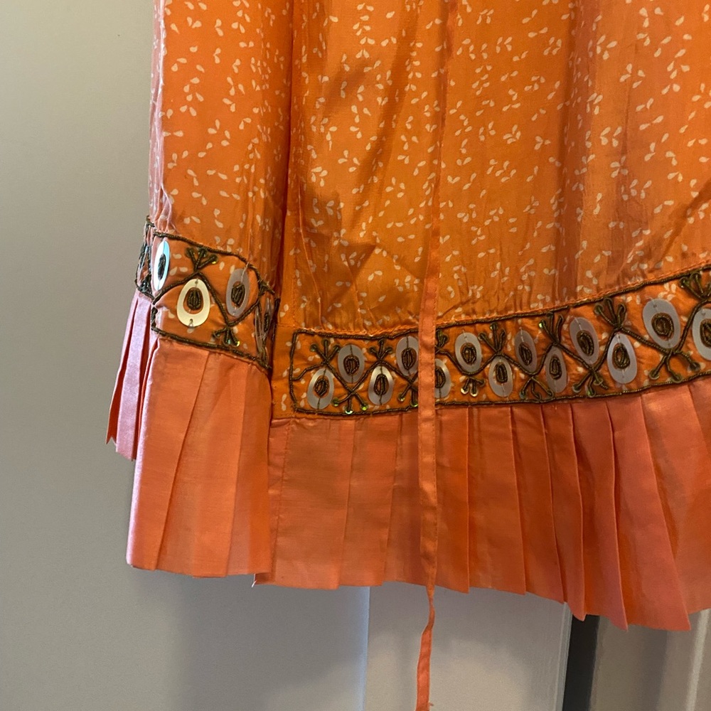 Noa Noa Silk wrap dress with embroidery size xs - Picture 3 of 10